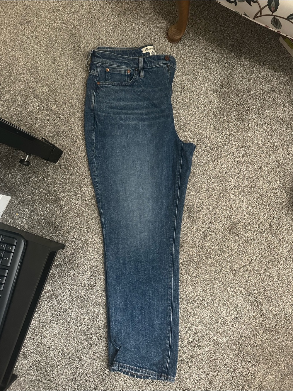 Madewell Blue Straight-Leg Jeans